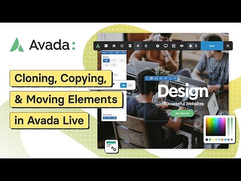 Cloning, Copying, and Moving Elements in Avada Live
