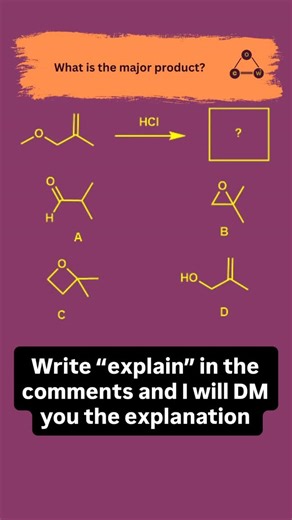 Ochemwhiz: Chemistry Tutor on Instagram: "🚀🚀🚀For help with chemistry assignments or tutoring, contact us ✅✅If you’d like to know the answer and explanation write “explain” in the comments and I will DM it to you ✅✅✅✅My organic chemistry workbook is out now! Contact me for purchase details: E-mail: ochemwhiz3535@gmail.com Text: 1-818-419-3161 Or DM #orgo #organicchemistry #premed #onlinetutor #student"