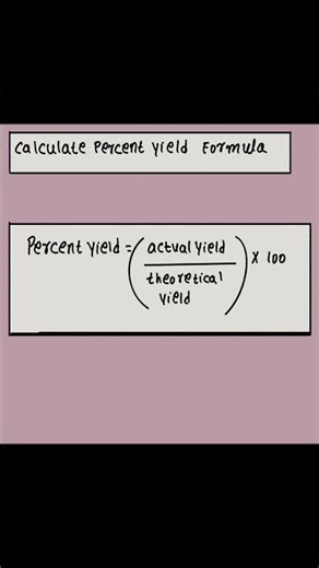 Calculate Percentage Yield 📈 | Chemistry Lab Secrets