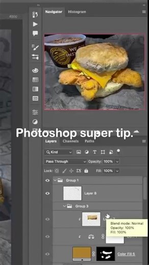 How to make emerged copy of all layers in Photoshop ￼