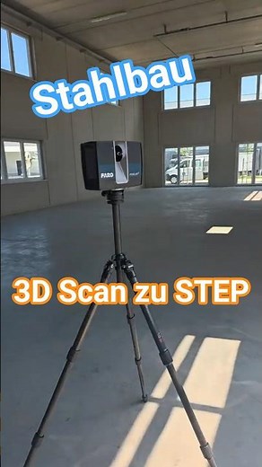 🔍 Precise industrial hall scan with the FARO Focus S Premium + Geomagic Design X