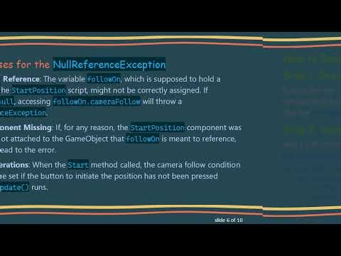 Resolving the NullReferenceException in Unity Update Calls