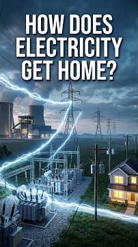 How Electricity Gets From a Power Plant to Your Home ⚡ | How Electricity Works #Shorts #Electricity