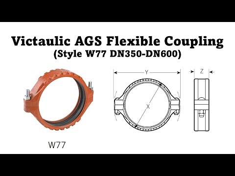 Create Victaulic AGS Flexible Coupling (W77 DN350-DN600) Revit Family (Parametric)
