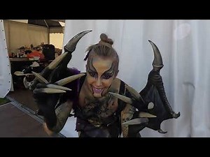 Castlefest 2022, bodypainting sunday , beautiful cosplay models turn into fantasy figures (part 9
