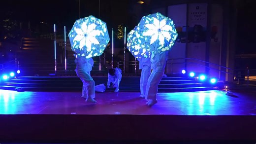 【星崛文化】全新创意舞蹈《LED发光伞》科技氛围节目拉满！电光伞给你带来不一样的体验！