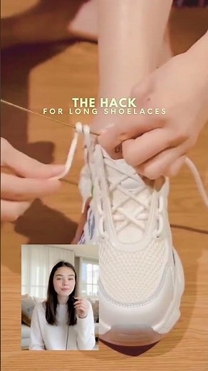 How to Fix Long Shoelaces Without Cutting Them #shoelacetying #howtotie #lacing #shoelaces
