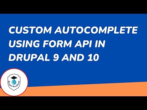 Create custom autocomplete in Drupal 9 and Drupal 10