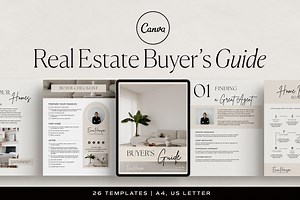 Real Estate Buyer Guide Canva, a Marketing Template by HelloKarla