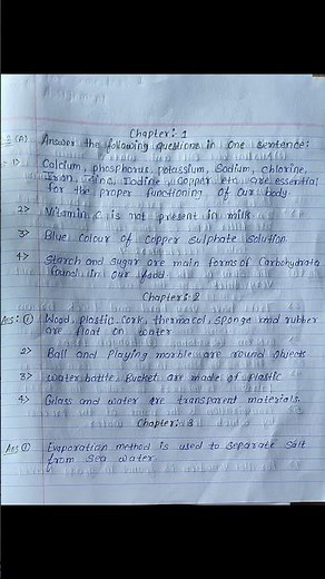 class:6th 📘 Science Assignment 2025–26 (First Semester) – Navneet Solutions🧪 Q.1(B) and Q.2(A)