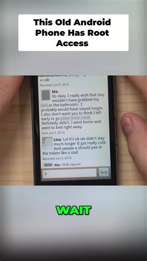 Root access phone with NO passcode?? PLUS crazy, private texts… 🤫#TechFinds #MysteryPhone #DigitalArchaeology #HiddenHistory
