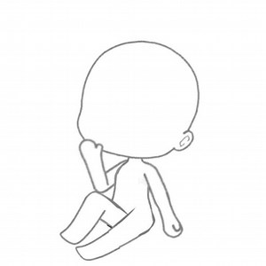 Gacha Life Body Base Poses White