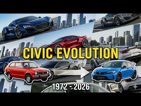 Every Generation of Honda Civic Explained You Won't Believe the 1972 Civic! 😱#automotivehistory