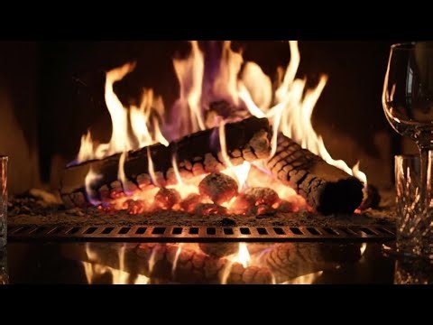 3 Hours of Romantic Music for Love Night by the Fireplace with Soft Crackling Sounds