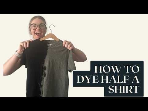 Half & Half Reverse Tie Dye Shirt | Easy Rit Color Remover Tutorial