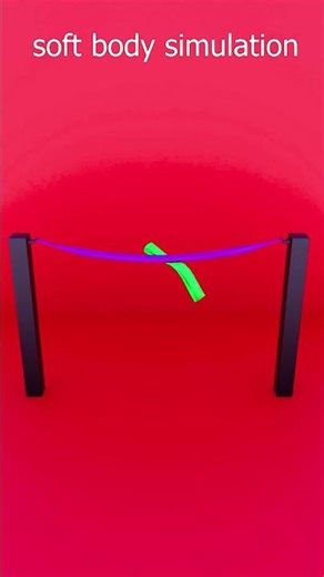 Realistic Soft Body Collision Physics #blender3d #shorts #satisfying