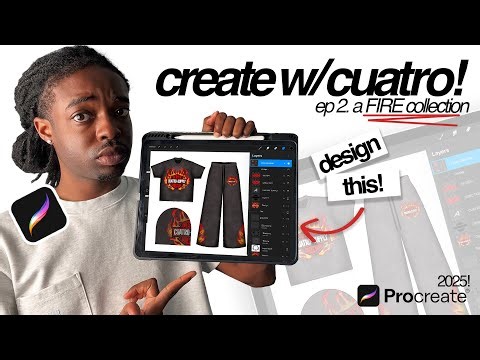 How I Use Procreate To Design Clothes in 2025!
