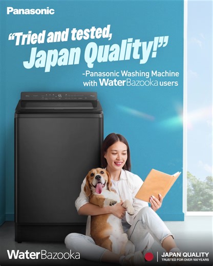 54K views · 246 reactions | The difference isn’t just in the spin—it’s in the results. Take it from real users who’ve made the switch and now enjoy the powerful performance of the #PanasonicWashingMachine with #WaterBazooka. Experience an upgraded clean with unmatched power with a Panasonic Washing Machine. Available here  Shopee: https://bit.ly/PanasonicWaterBazookaShopeeMall Lazada: https://bit.ly/PanasonicWaterBazookaLazMall | Panasonic Philippines | Facebook