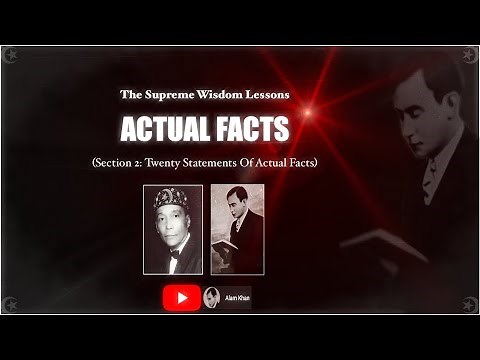 Actual Facts (Supreme Wisdom Lessons by WD Fard) [Best Version]