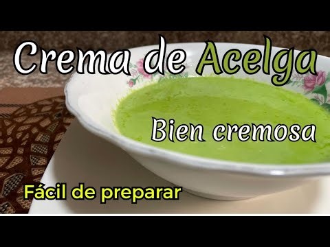 How to prepare or cook a very creamy Swiss chard soup - Easy and simple recipe