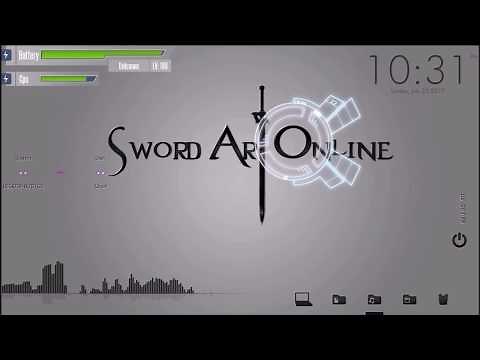 Sword Art Online (SAO) Rainmeter - Desktop Customization