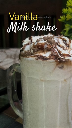 Vanilla milk shake 😍💖👌🏼 #explore #recipe #fyp