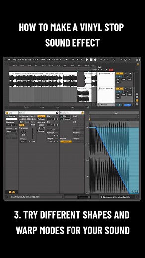 How to make a vinyl stop🛑 sound effect 🎶🎵 #music #producer #tip #tuesday #tutorial #ableton #abletonlive #abletontips #vocals #glitch #dj #effects #sounds #vinylstop #vinyl #stop #roomtrip Questions?🧐 Let me know in the comments. . Hear the final result on my new release