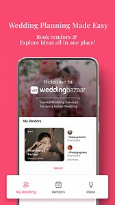 12K views · 168 reactions | Say hello to the brand new WeddingBazaar app! * Find & book wedding vendors in your city within your budget from 1.5L+ vendors. * Check out past work & reviews of vendors * Browse through thousands of curated wedding ideas across 20 categories. Download the free WeddingBazaar App Today > https://bit.ly/3AHsWVV | WeddingBazaar | Facebook