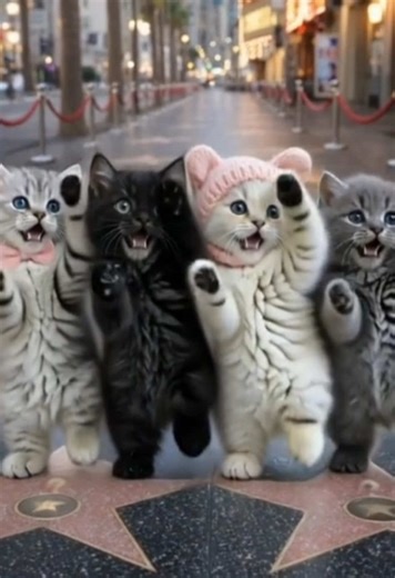 Kitties Dance in Adorable Styles