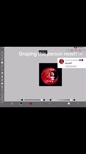Graping this random person!! #yipieee #ibispaint cant mention cuz acc priv