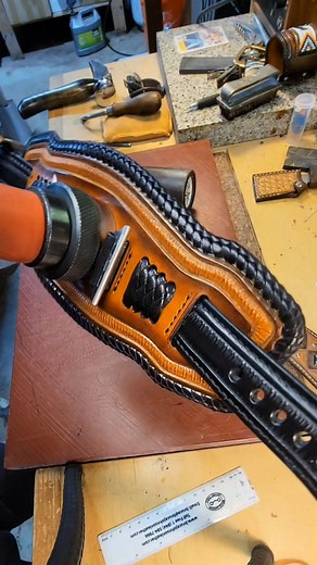 6.8K views · 5.9K reactions | The last step in creating this Apple Watch band is punching and finishing the hole! ✌️❤️ #leathercraft #apple #watchband #hole #liveloveleather freddiematara.com | Freddie Matara Leather | Facebook