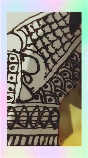 Glowing and simple bangle length mehandi design for festival