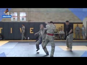 Martial Arts Girls Amazing Army Girl Fights Male 1vs1 during army tournament 720HD