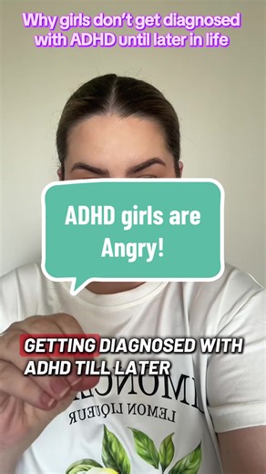 Why are girls not getting diagnosed until later in life? Follow along to understand why the girlies are pissed 😠 #adhd #adhdinwomen #psychology #therapy #mentalhealth