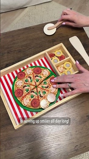 Melissa & Doug | National Pizza Party Day | Wooden Pizza Party Play Set
