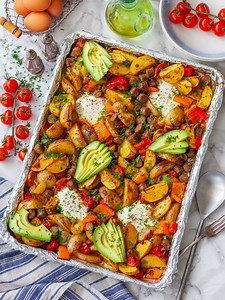 Sheet Pan Breakfast Potatoes Recipe (video)