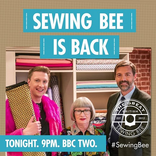 The Great British Sewing Bee returns. Tonight, 9pm on BBC Two. 🇬🇧📍🐝 | The Great British Sewing Bee