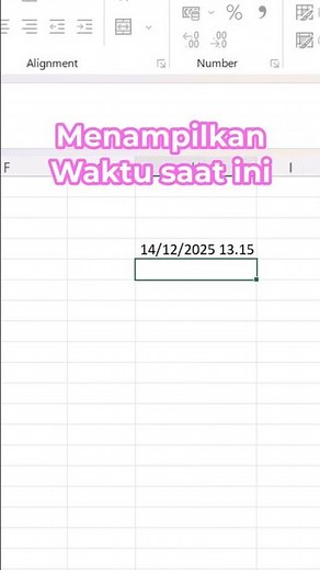 Excel Otomatis Tampilkan Jam Sekarang 😱
