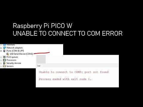 How to Fix raspberry pi COM Not Working WIN11 | COM Detected but unable to connect micropython
