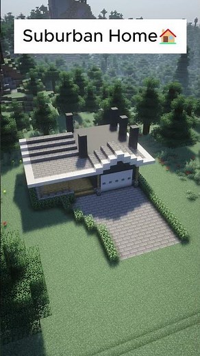 Minecraft Suburban House Tutorial 🏠 #minecraft #shorts #minecraftbuilding