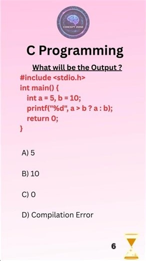 C Programming MCQ 🔥| Ternary Operator in C 😱 | This MCQ Is Super Easy!