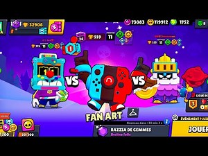 Lequel est le PLUS INCROYABLE ? 😻 (brawl stars battle skin)