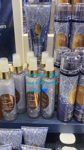 the new cinderella x bath and body works disney princess collab is a dream ✨💙 #cinderella #disney #disneyprincess #disneybathandbodyworks #bathandbodyworks @Disney @Bath & Body Works