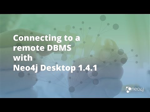 Connecting to a Remote DBMS from Neo4j Desktop