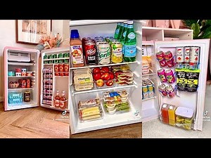 Mini Fridge Restocking | Satisfying ASMR 💚