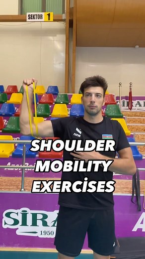 Murat Tanrıverdi | Athletic Performance 🇹🇷 on Instagram: "Shoulder mobility exercises . . . . . #volleyball #workhard #workout #athletics #bandedworkout #workoutmotivation #fitnesslife #mobilitytraining #a #i #o #f #k #stability #q #r #y"