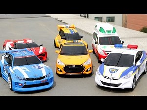 Carbot Tobot Robot变换运动Car Toys Hello Charboot Thebot Aslobon汽车玩具室外运动合成视频