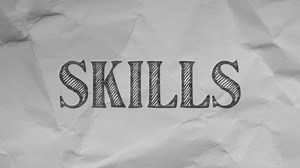 Download Skills animation on a white paper background