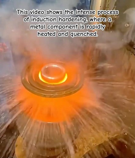 Rapid Surface Hardening #InductionHardening #Metallurgy #SteelWorking #Manufacturing #Industrial