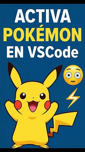 Activa Pokémon en tu VSCode en 20 segundos #vscode #vscodetips #pokemon #devtools #developers